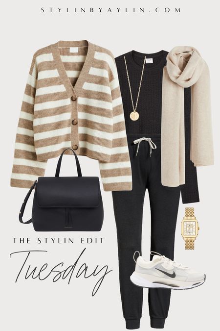 Outfits of the week- Tuesday edition, casual style, athleisure, cardigan, joggers, StylinByAylin 

#LTKSeasonal #LTKstyletip #LTKunder100