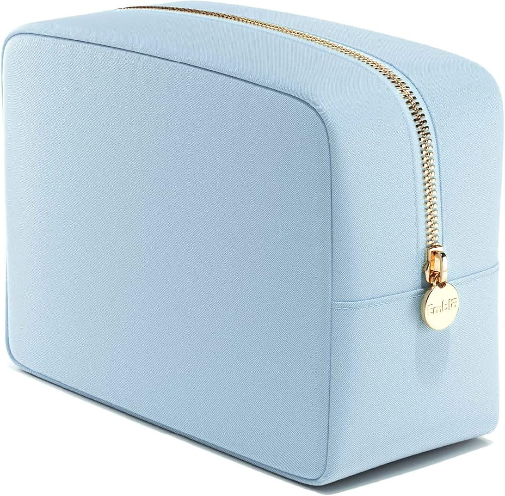 Embla Makeup Travel Pouch - Toiletry Organizer Pouch for Womens Purse Essentials, Nylon Zipper Po... | Amazon (US)