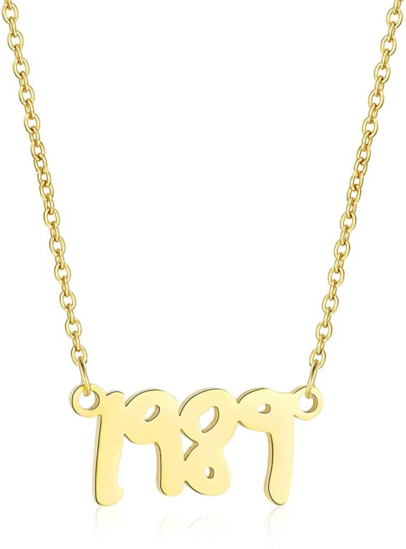 All too well 1989 Reputation Singer Signature Necklace Music Lover Gifts Inspired Fan Gifts | Amazon (US)