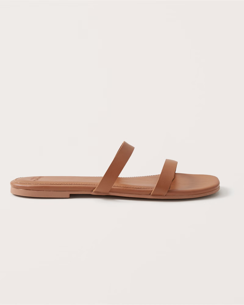 Double Strap Slide Sandals | Abercrombie & Fitch (US)