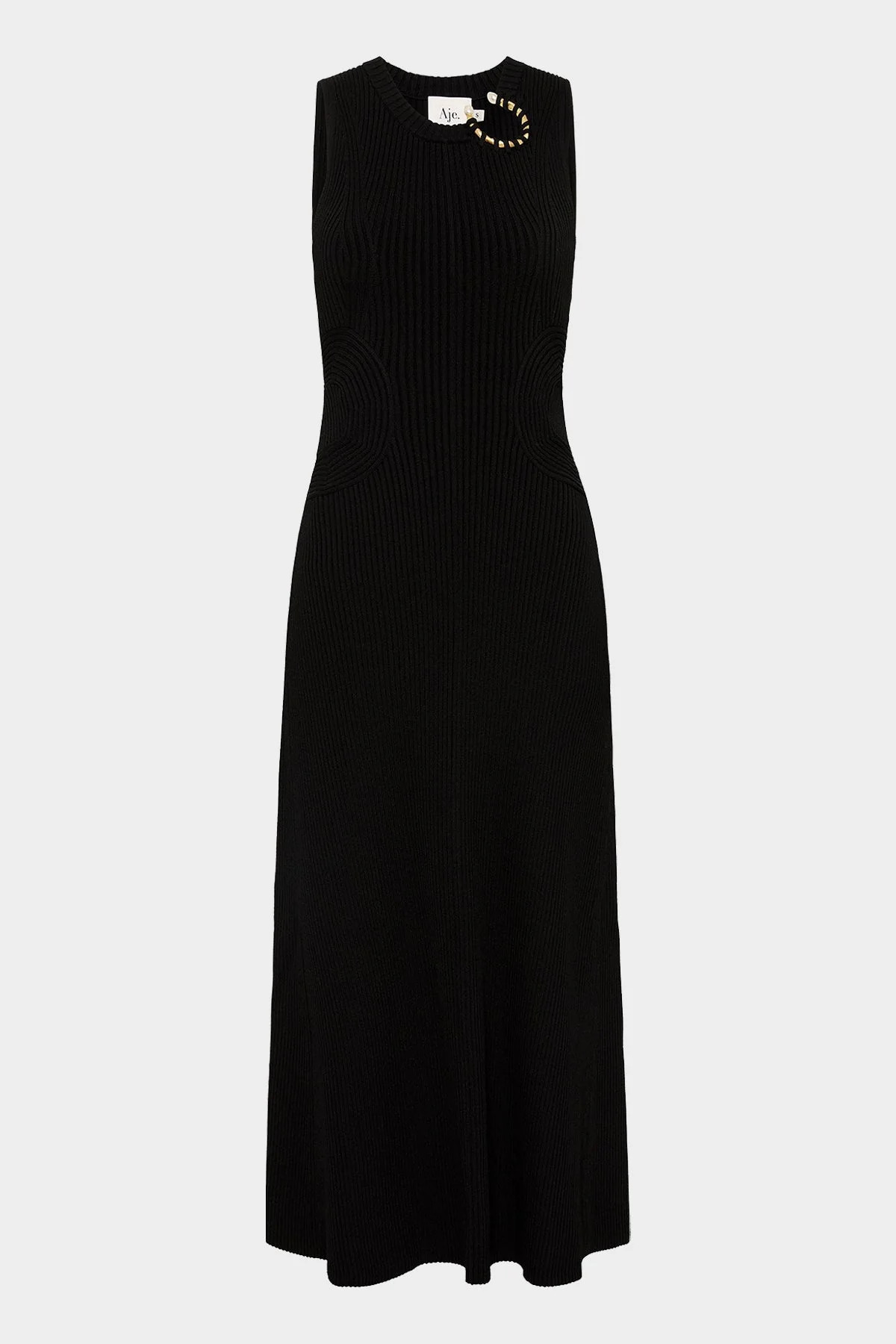 Crescent Knit Midi Dress in Black - M | Shop Olivia