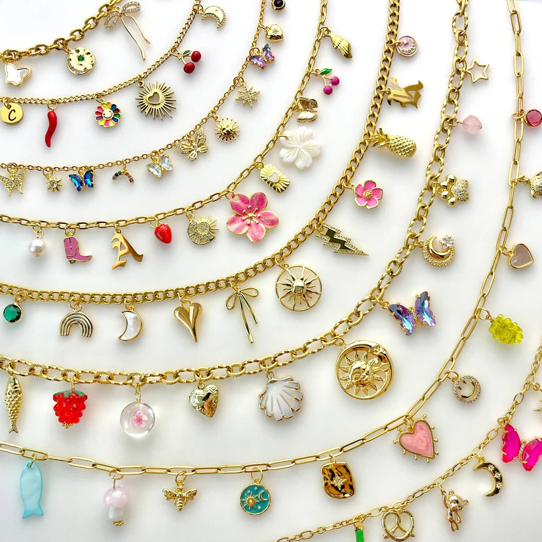 NEW Build Your Own Custom Charm Necklace, Pick Your Charms, Personalized Gift for Her, Vintage Ch... | Etsy (US)