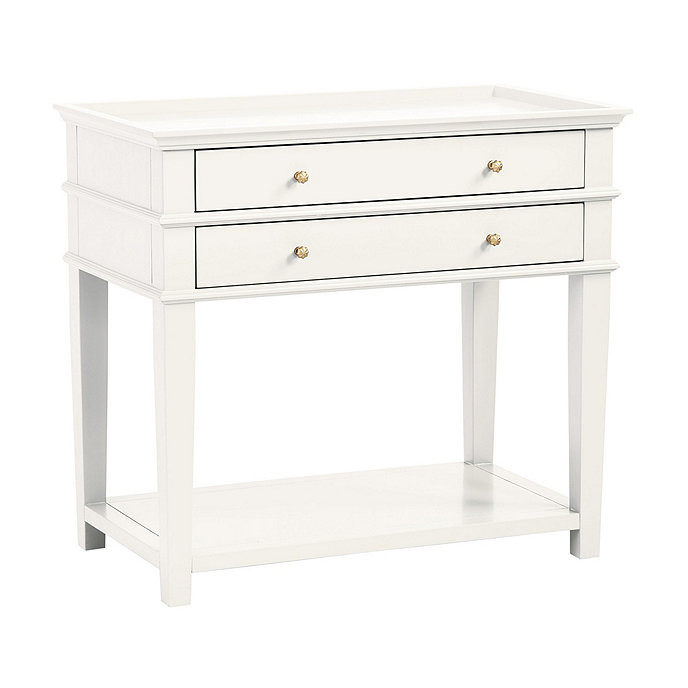 Grace 2 Drawer Open Shelf Side Table | Ballard Designs, Inc.