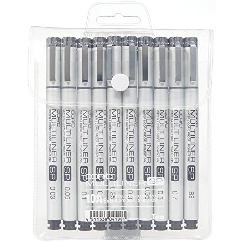 Copic Marker Multiliner SP Ink Pen (Pack of 10), Black (MLSP10A) | Amazon (US)