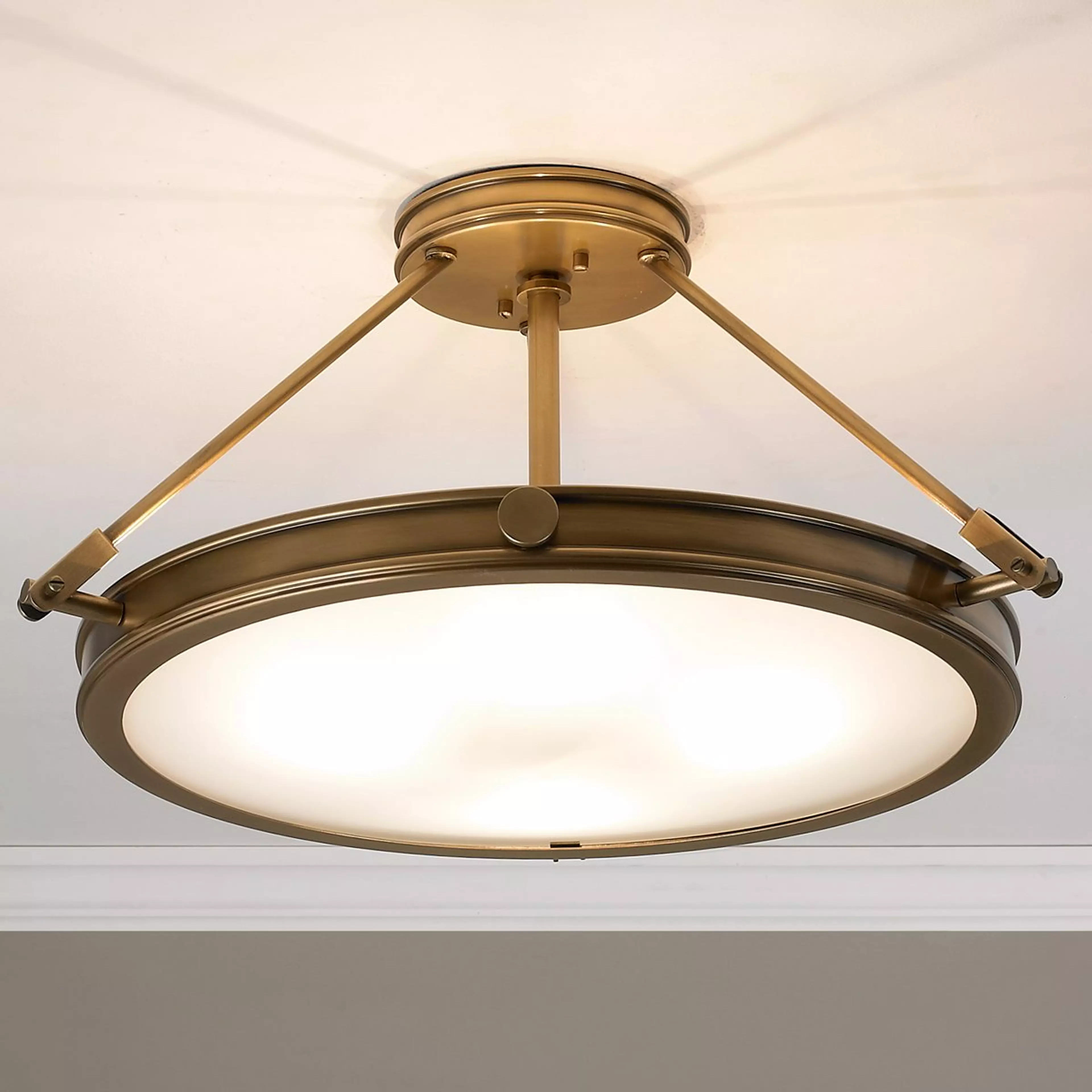 Mid-Century Retro Semi-Flush Ceiling Light - 4 Light | Shades of Light