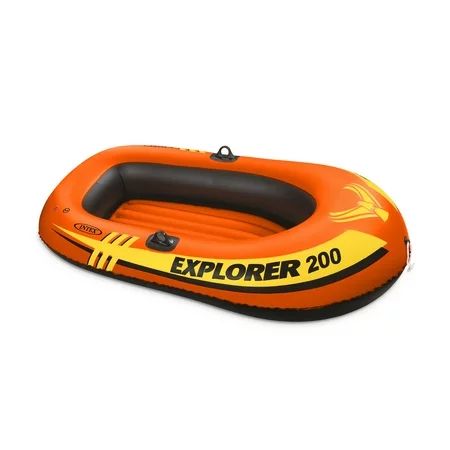 Intex Explorer 200 Inflatable 2 Person Capacity Pool & Lake Fishing Raft Boat | Walmart (US)