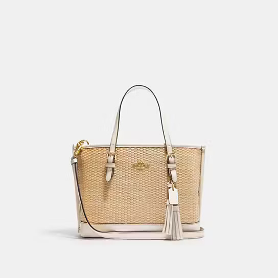 Mollie Tote 25 In Straw | Coach Outlet US