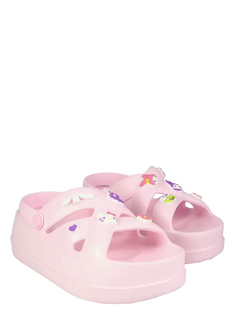 Hello Kitty by Sanrio Womens Criss-Cross Strap Platform Sandals | Walmart (US)