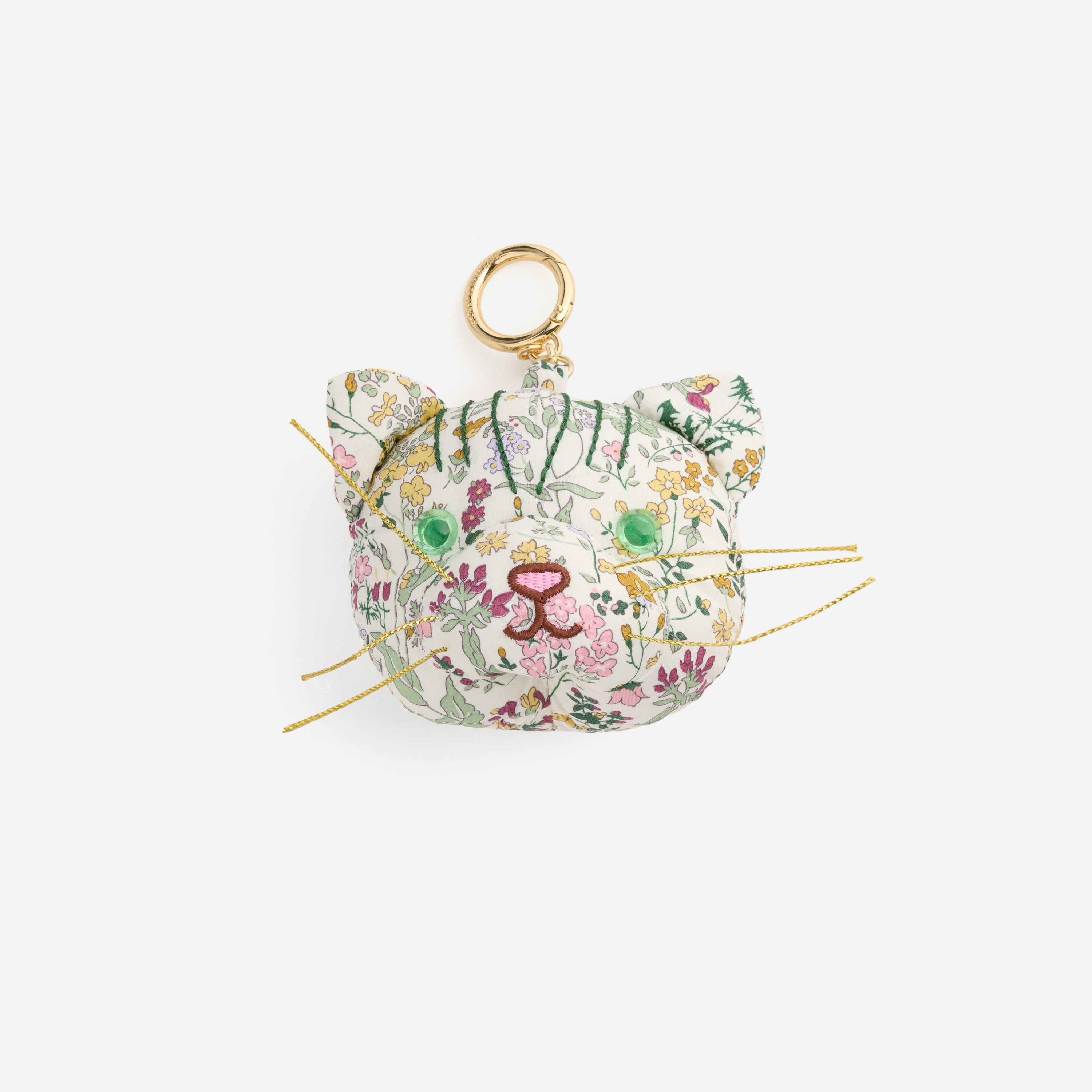 Puffy Cat Bag Charm Made with Liberty Fabric | Stoney Clover Lane | Stoney Clover Lane
