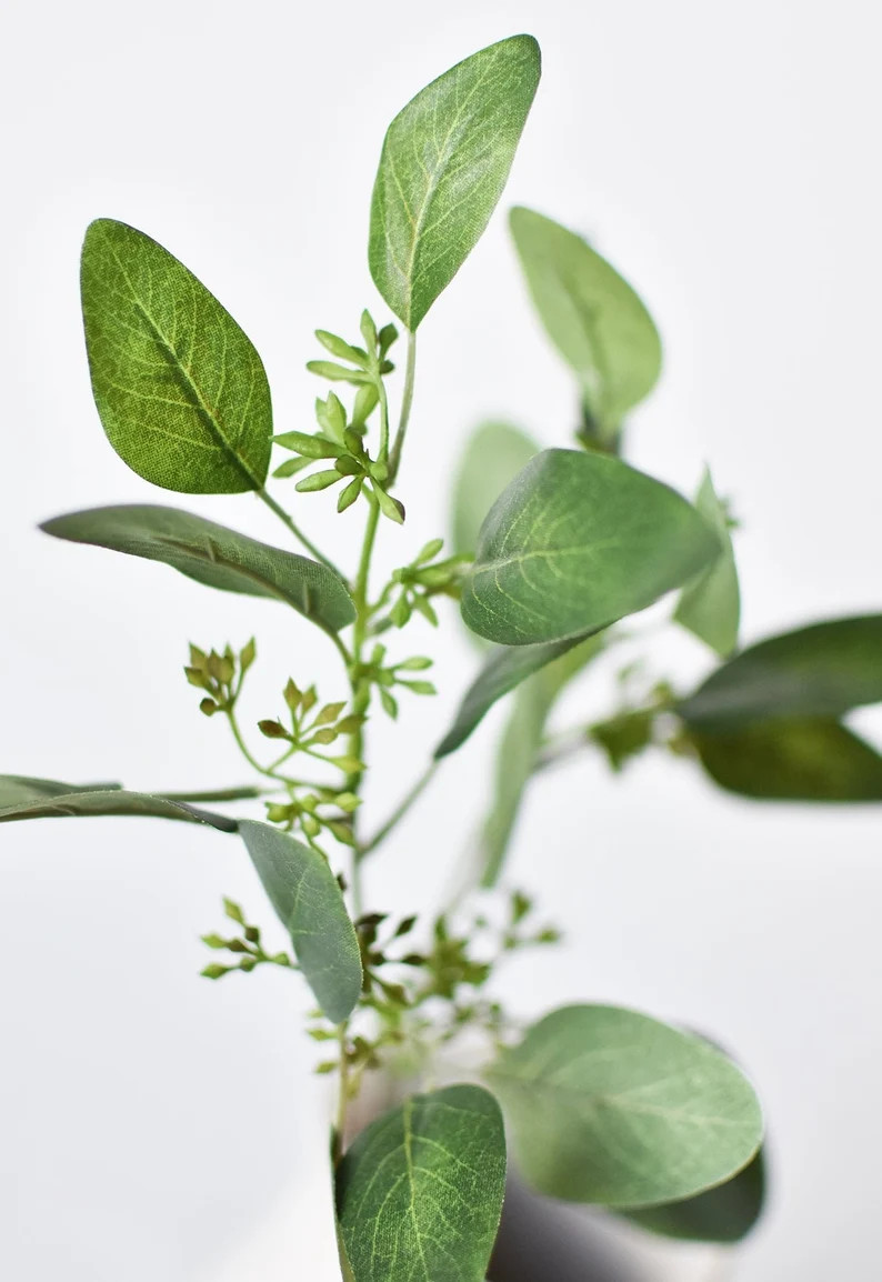 18" Faux Seeded Eucalyptus Spray | Etsy (US)