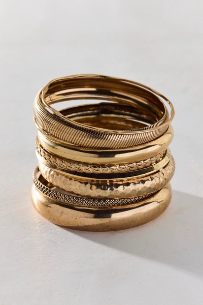 Lunar Layers Eclectic Bangle Bracelet Set | Urban Outfitters (US and RoW)