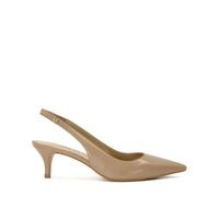 Dune Capitol Leather Slingback Court Shoes - Taupe | Very (UK)