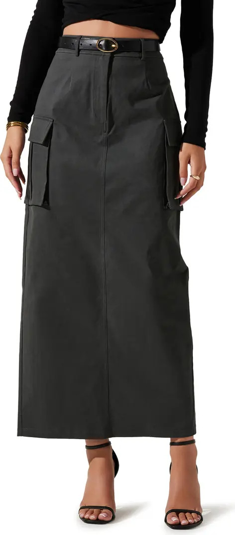 High Waist Cargo Maxi Skirt | Nordstrom