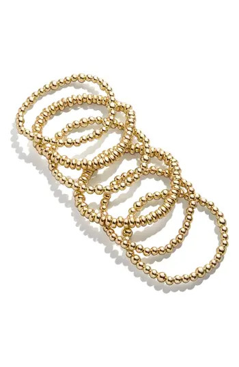 BaubleBar Classic Pisa Set of 5 Bracelets in Gold at Nordstrom Rack | Nordstrom Rack