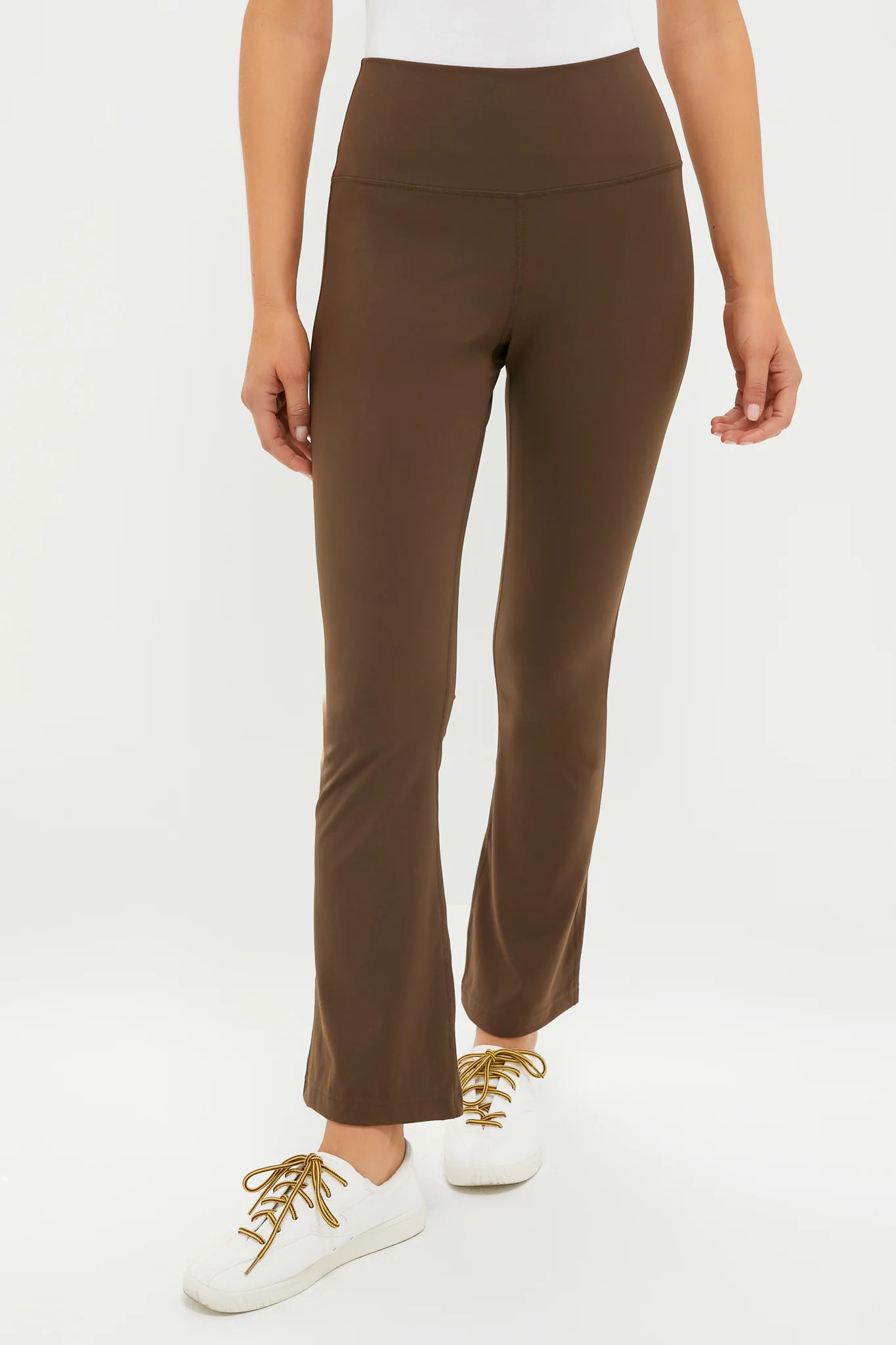 Chocolate Brown High Rise Compression Spandex Millie Yoga Pant | Tuckernuck (US)