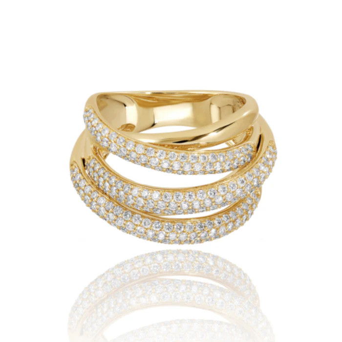Three Wrap Diamond Ring | Alev Jewelry