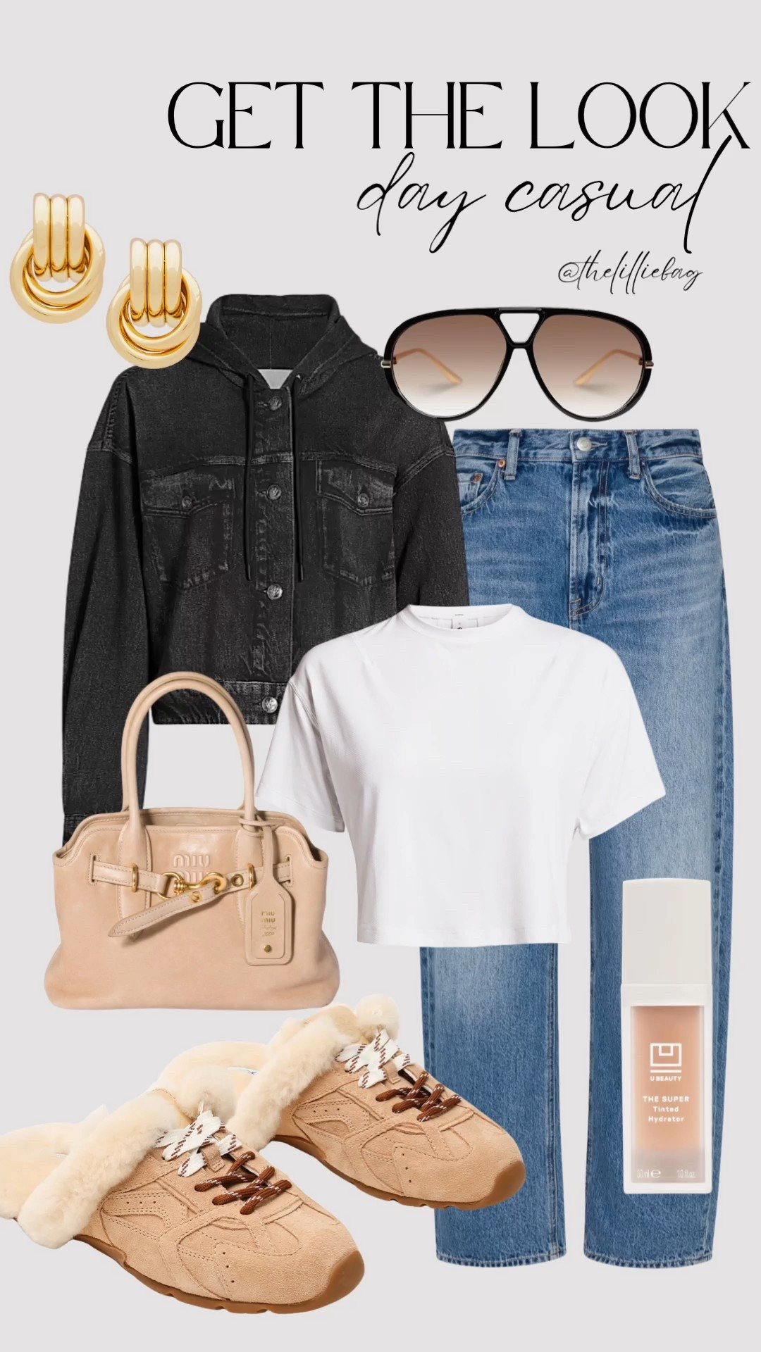 Day casual look! My hooded denim jacket now available in black denim. 

My shade I use in the tint is 04 (little dark, I will get 03 next time) 

Beauty. Day time look. Dark wash jeans. Denim. Look for less  

#LTKootd #LTKgrwm #LTKSeasonal