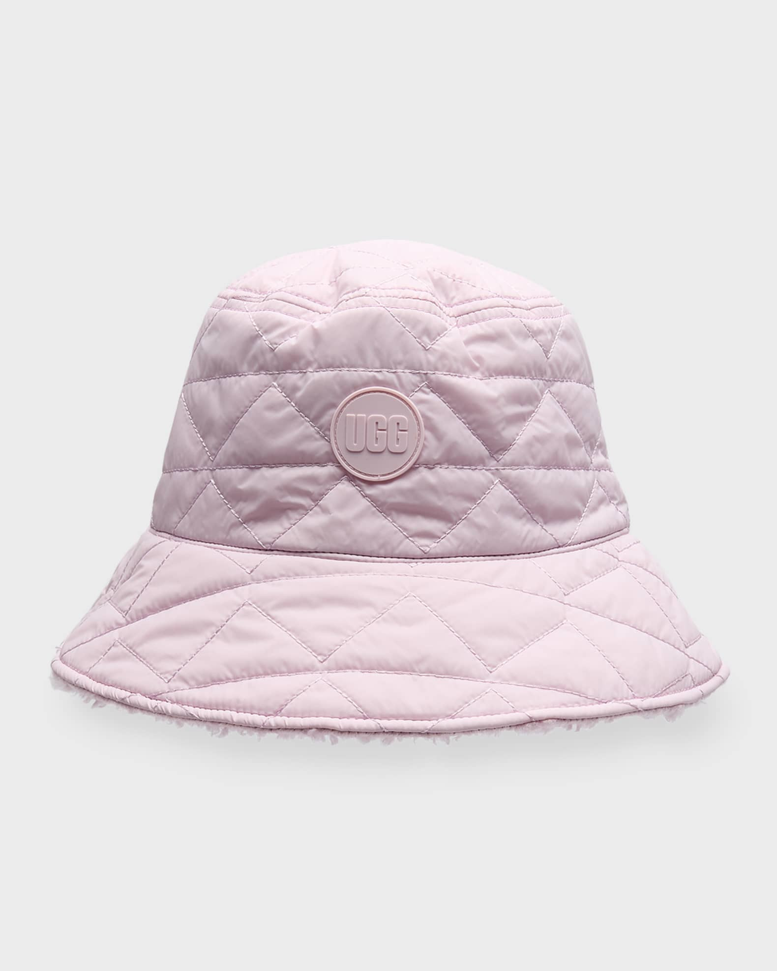 UGG Reversible Quilted Faux Fur Bucket Hat | Neiman Marcus