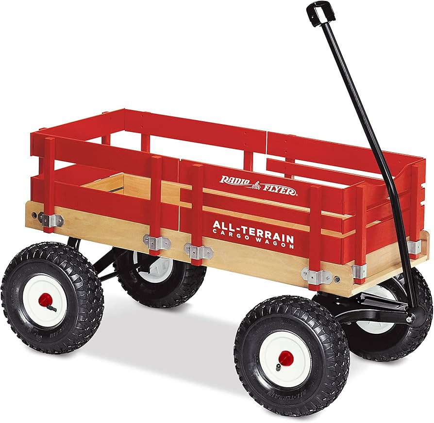 Radio Flyer All-Terrain Cargo Wagon for Kids, Garden and Cargo, Red Wagon for Ages 1.5+ | Amazon (US)