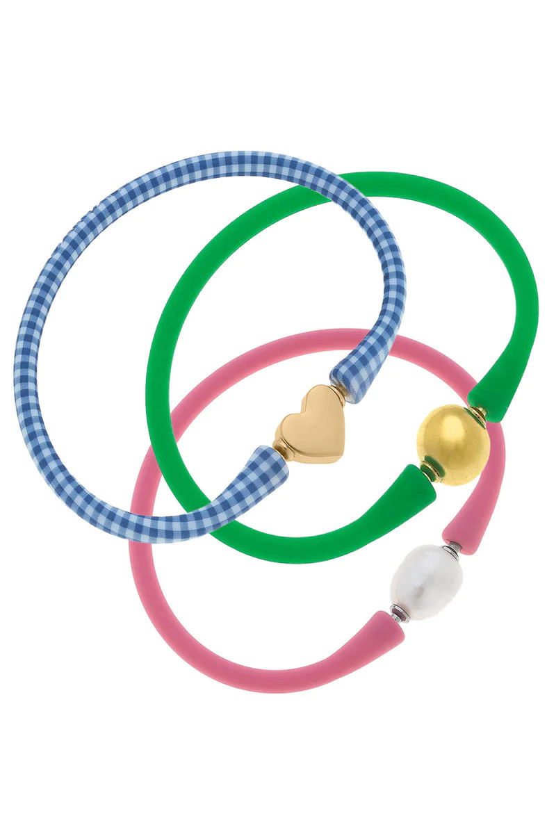 Canvas Style x @styleherstrong Bali Silicone Bracelet Stack of 3 | CANVAS