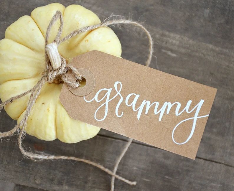 Thanksgiving Handwritten Personalized Name Tags Calligraphy | Etsy | Etsy (US)