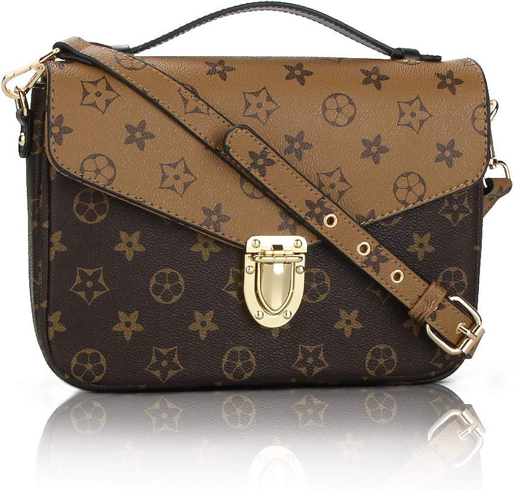 Designer Shoulder Bags for women, Retro Crossbody Purse and Handbags, Monogram messager bag | Amazon (US)