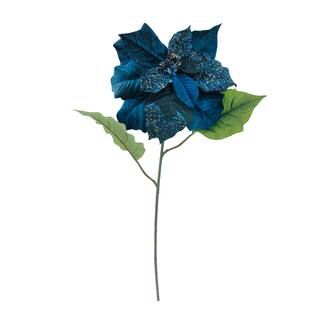 Navy Blue Poinsettia Stem by Ashland® | Michaels Stores