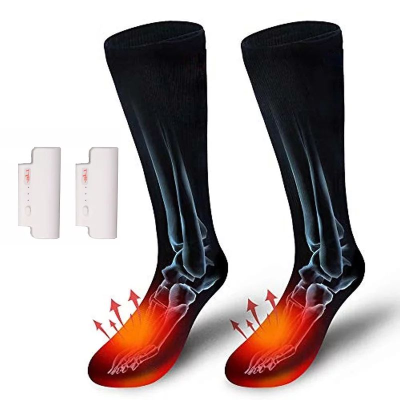 Electric Heated Socks Rechargeable Winter Outdoor Skiing Cycling Sport Heated Socks For Women Men | Walmart (US)