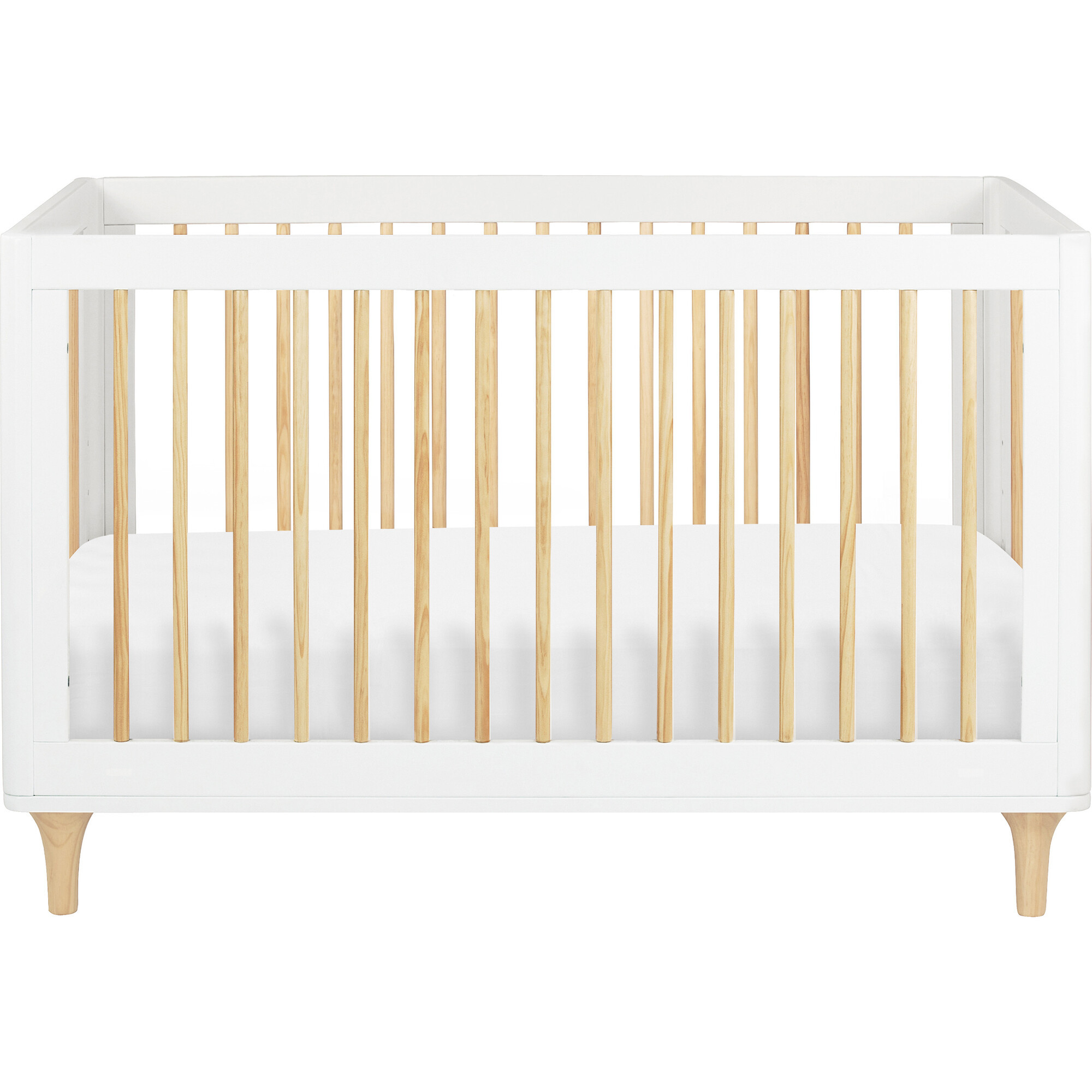 Lolly 3-in-1 Convertible Crib with Toddler Bed Conversion Kit, White | Maisonette