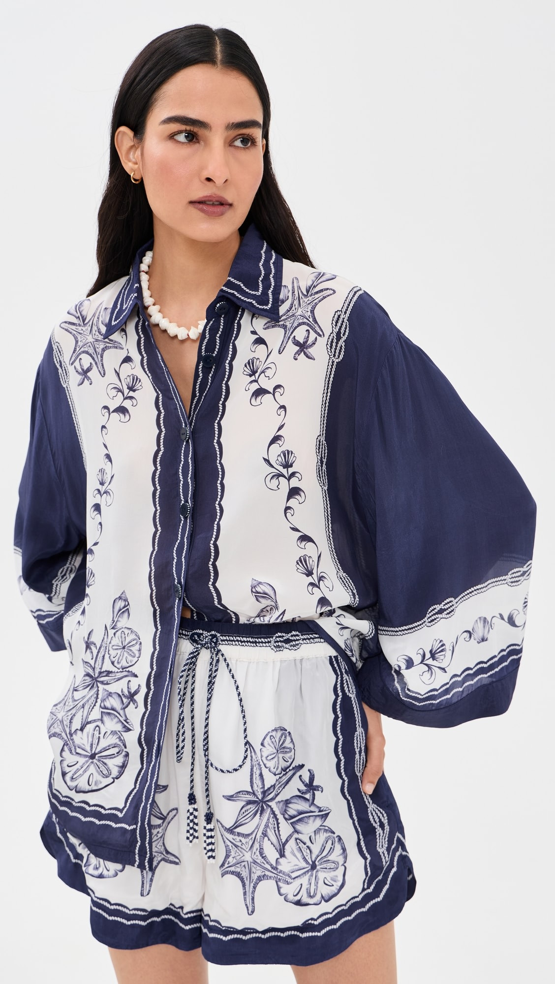 Nautical Scarf Button Down Shirt | Shopbop