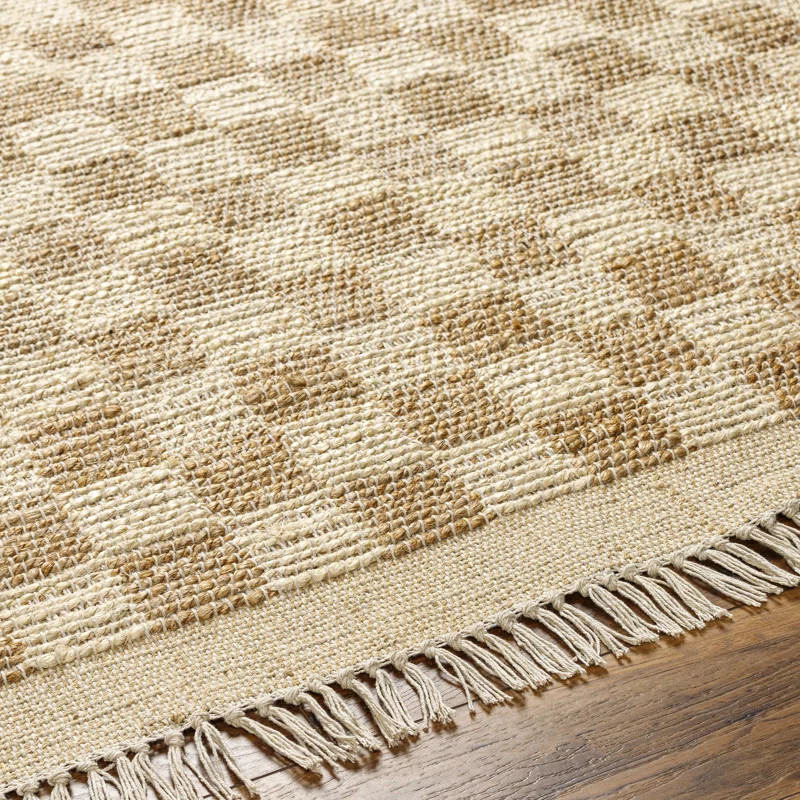 Tali Handmade Flatweave Natural Fibers Beige/Brown Rug | Wayfair North America
