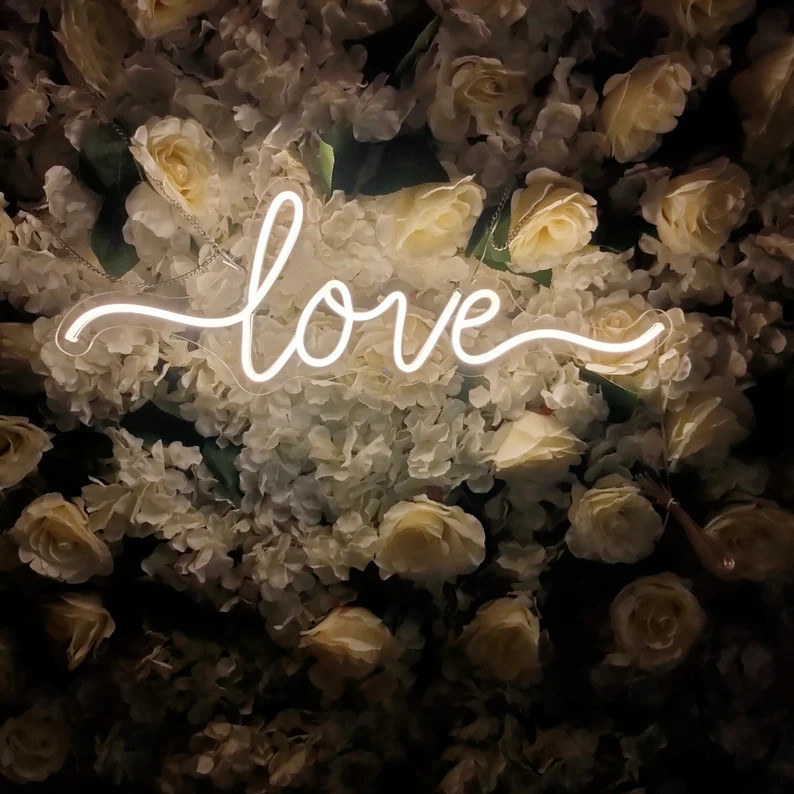 Neon Sign Lights Love Wedding Decor Room Wall Decoration | Etsy | Etsy (US)