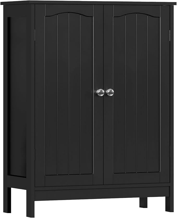 Iwell Bathroom Cabinet, Bathroom Storage Cabinet with 2 Doors & 3 Shelves, 3 Heights Available, f... | Amazon (US)