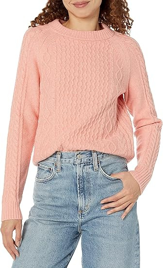 Amazon Essentials Women's Stitch Cable Sweater | Amazon (US)