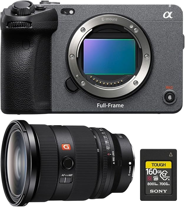 Sony FX3 Full-Frame Cinema Line Camera with Sony FE 24-70mm f/2.8 GM II Lens, Bundle with, Sony T... | Amazon (US)
