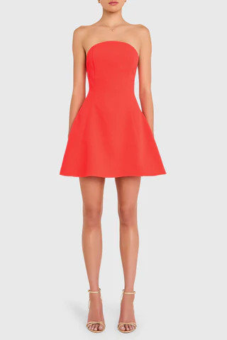 Amanda Uprichard Romilly Dress in Crimson - Size XS | Amanda Uprichard