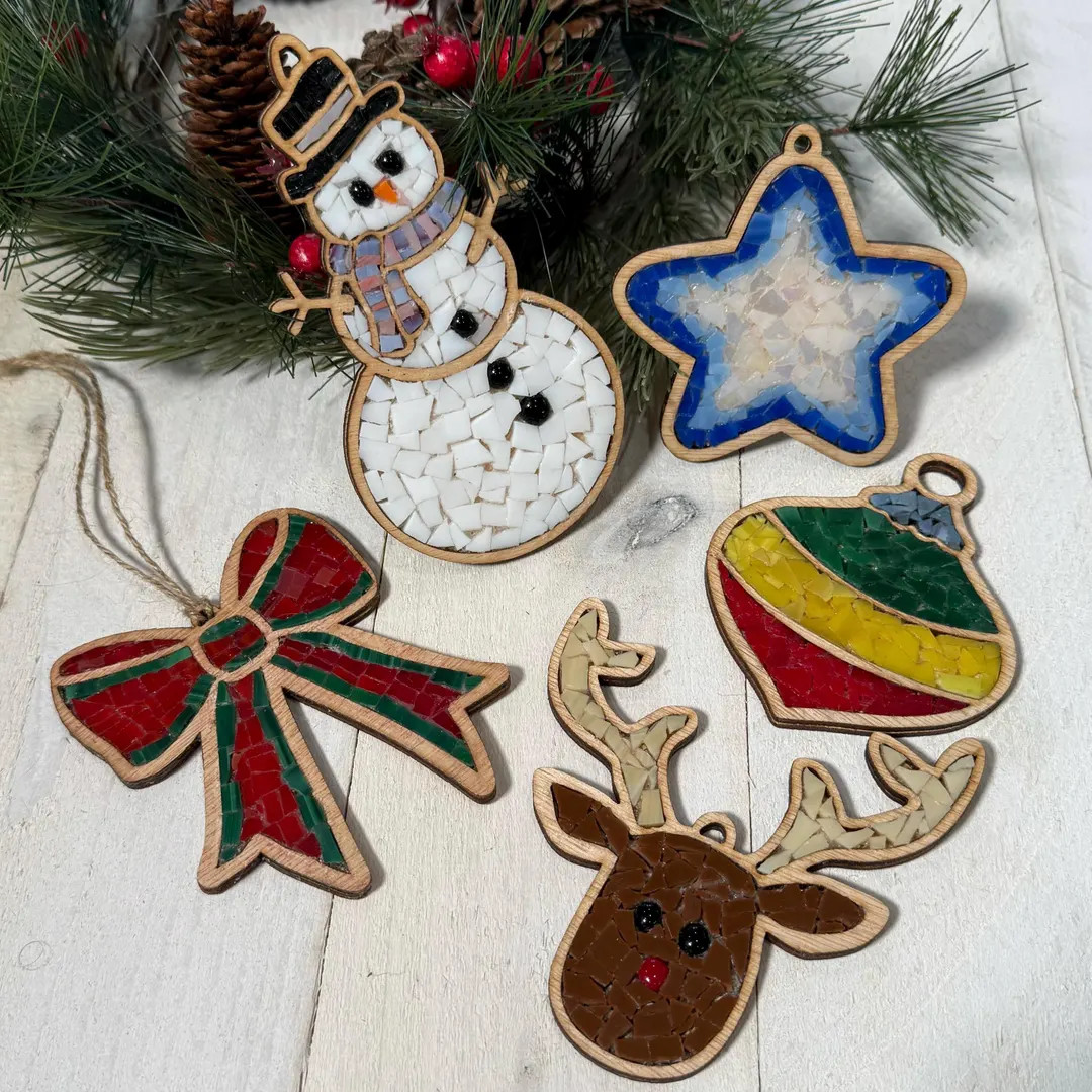 DIY Christmas Ornament Paint By Glass Kit | Etsy (US)