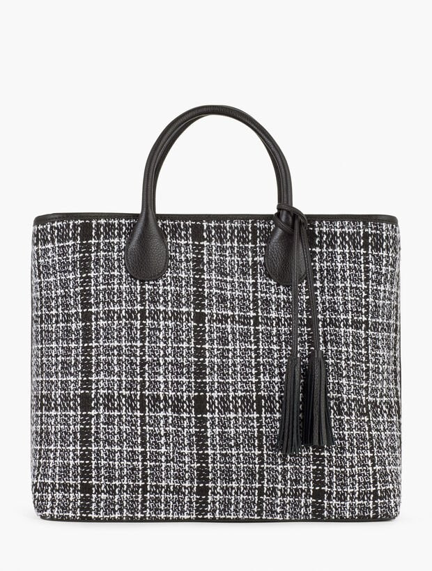 Bouclé Statement Tote Bag | Talbots