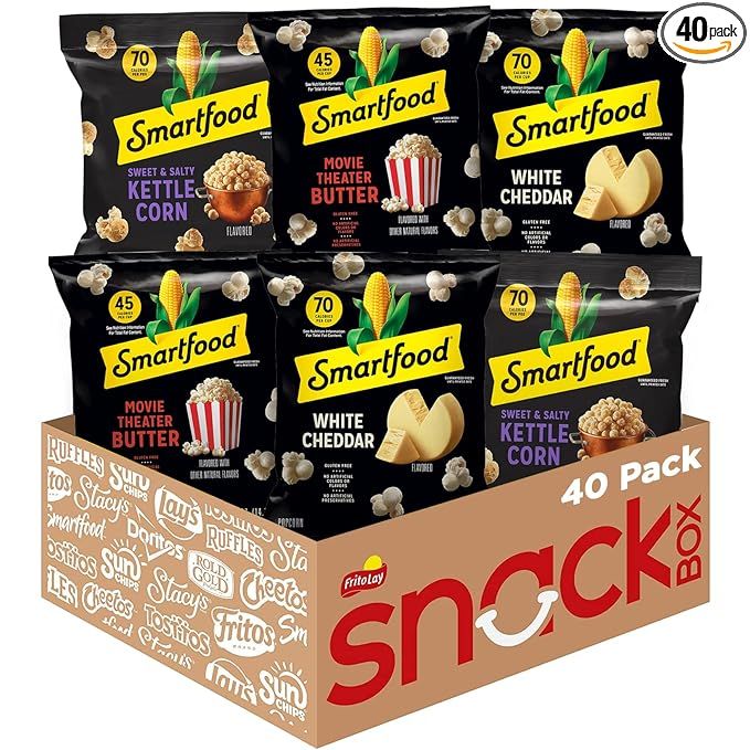 Smartfood Popcorn Variety Pack, 0.5 Ounce (Pack of 40) | Amazon (US)