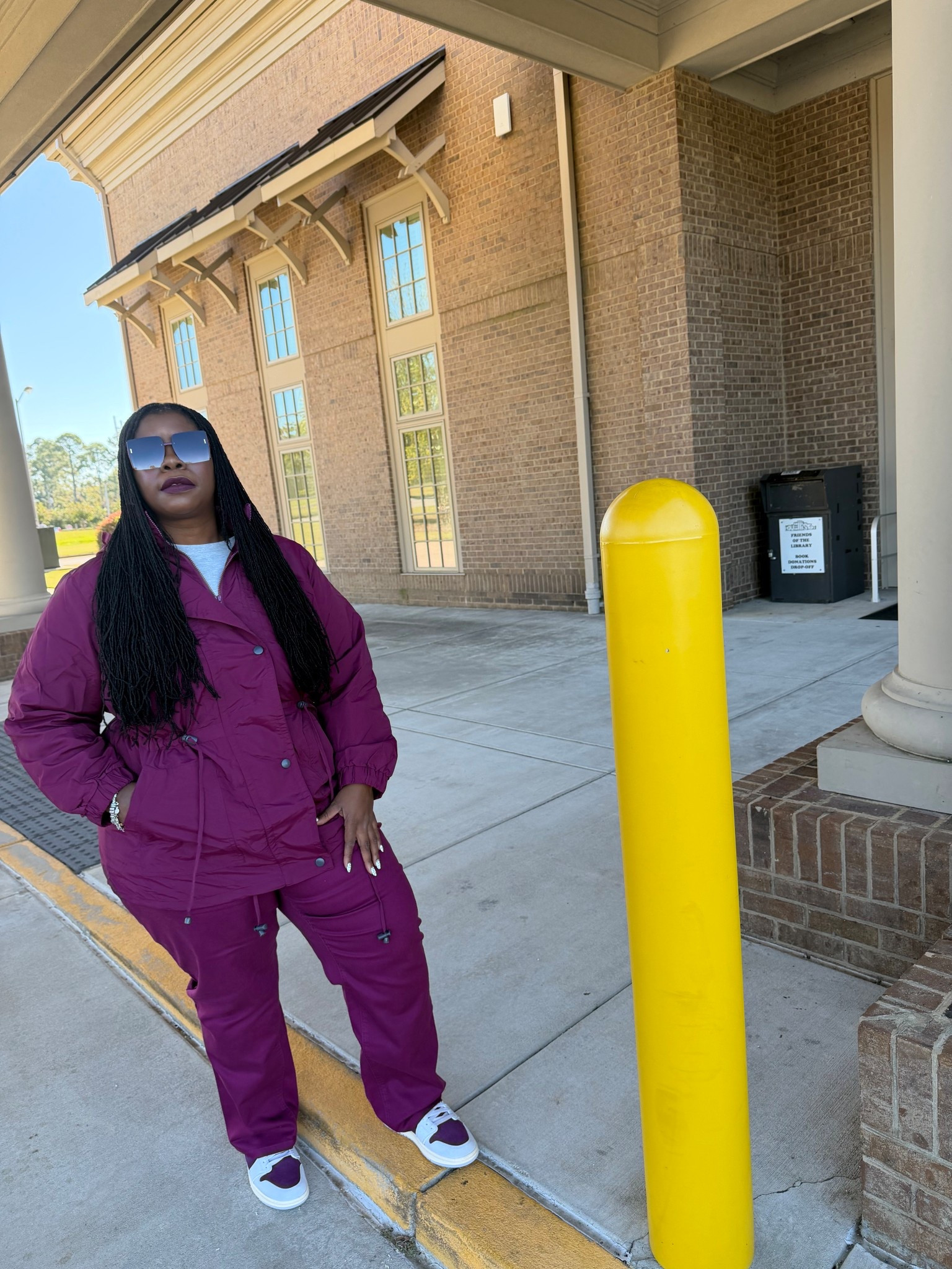 It’s my favorite time of year — fall. 🍂 Time to layer up, pull out the coats and jackets, and enjoy those breezy sunny days that just make you happy!

✨ What I’m wearing:

* Coat:  @womanwithin Fleece Lined Taslon Anorak - Deep Claret
* Shirt : @womanwithin Perfect Short-Sleeve Crewneck Tee - Heather Gray
* Jeans: Jeans- @womanwithin Straight-Leg Stretch Denim Jean - Deep Claret
* Sneakers: @nike @jumpman23 @rossdressforless Air Jordan Women's 1 Zoom CMFT 2

#FallStyle #LayerSeason #AutumnVibes
