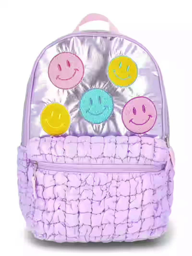 Wonder Nation Girls' 17" Love & Magic Laptop Backpack, Purple | Walmart (US)