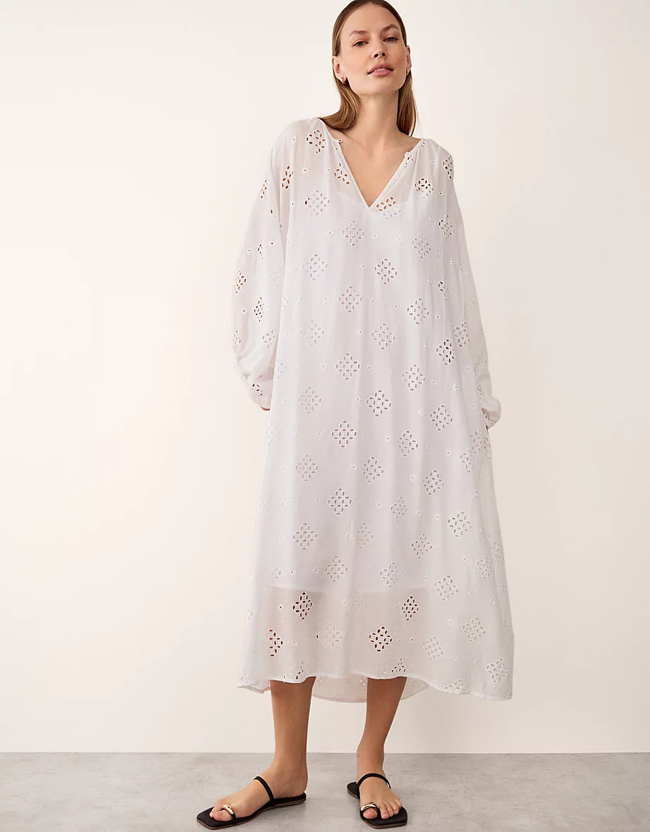 Cutwork Detail Boho Dress | Seasonal Preview | The  White Company | The White Company UK & ROW