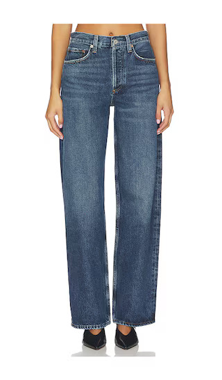 Arc Loose Wide Jeans in Shortwave | Revolve Clothing (Global)