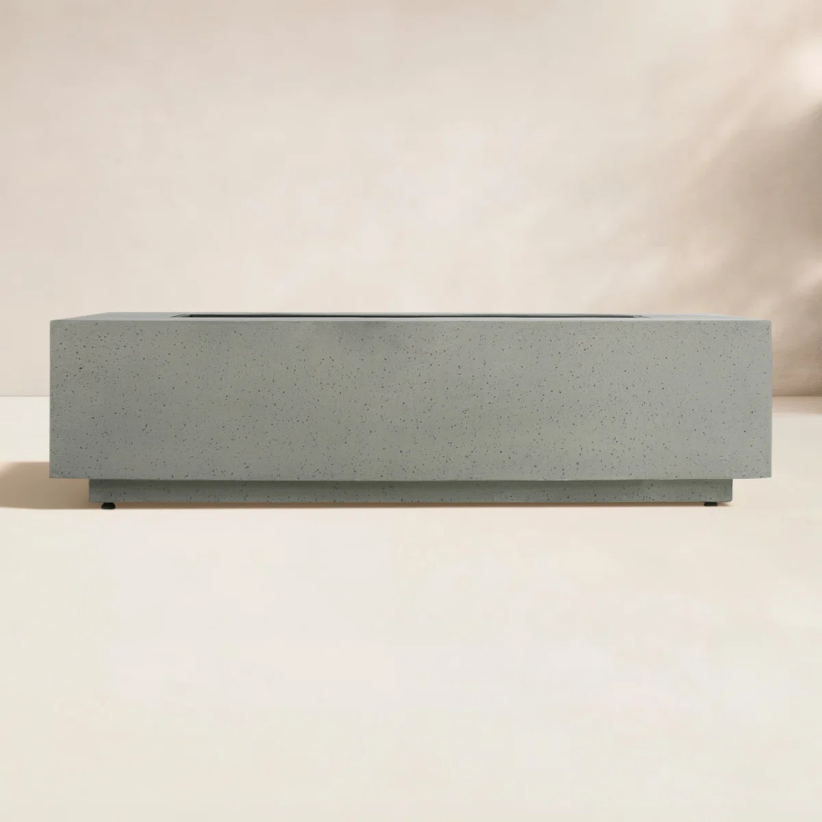 Belle 15" H x 56" W Concrete Propane Outdoor Gas Fire Pit Table | Wayfair North America