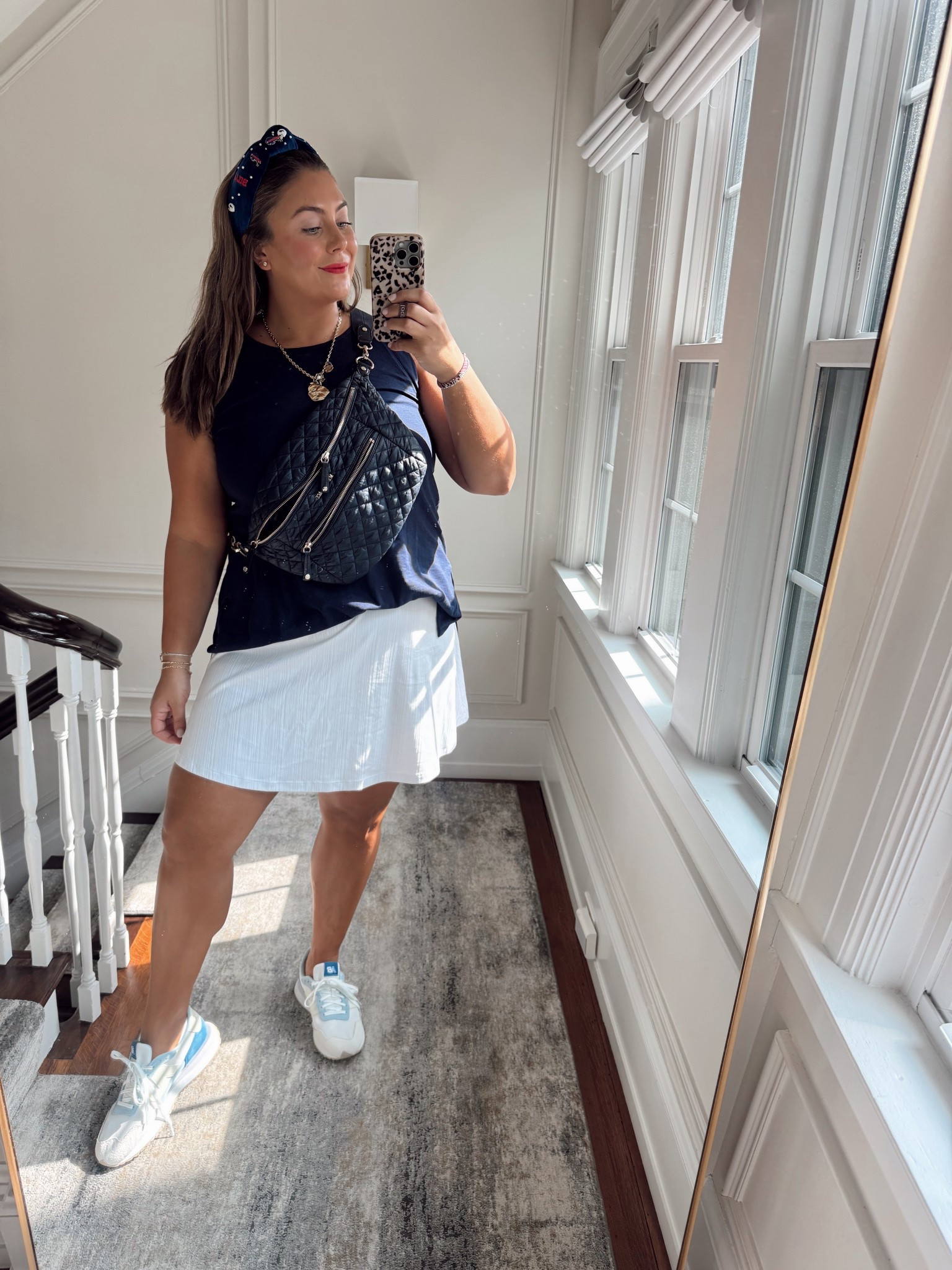 Wearing size 14/16 in tank & 1X in skort. Use CARALYN15 at Spanx. Lip color is 520 scarlet velvet — Use CARALYNM at Cakes Body. 

#LTKPlusSize #LTKActive #LTKSeasonal