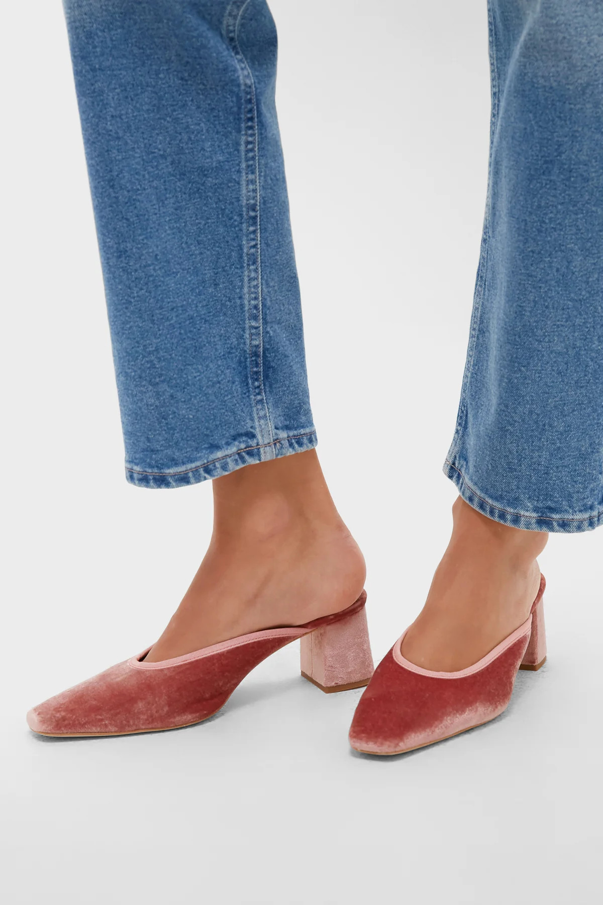 Blush Velvet Tilda Mules | Tuckernuck (US)