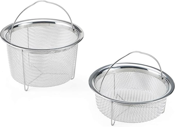 Instant Pot Official Mesh Steamer Basket, Set of 2, Stainless Steel | Amazon (US)