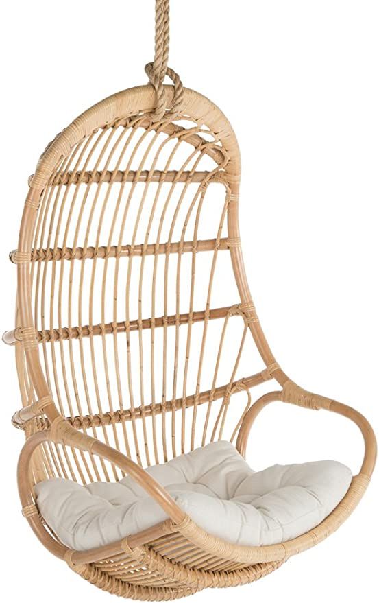 Kouboo Hanging Swing Chair, Large, Natural | Amazon (US)