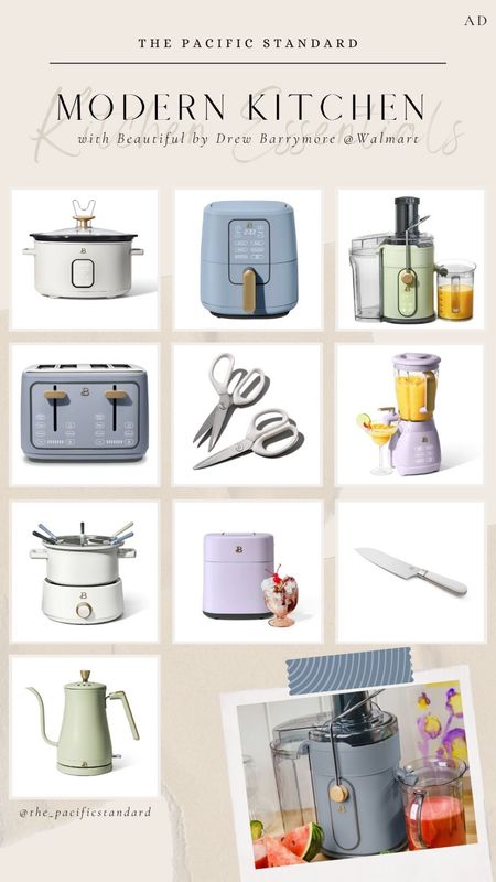 #WalmartPartner Upgrade your kitchen game with the Beautiful by Drew Barrymore line at Walmart! These modern and minimalist appliances are
not only stylish, but also functional. Who says you can't have it all?

#BeautifulbyDrewBarrymore #WalmartHome #ModernKitchen
#MinimalistAesthetic #OnTrendDecor 

#LTKFind #LTKhome #LTKunder50