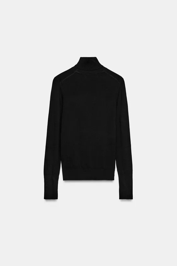 BASIC PLAIN KNIT SWEATER | Zara Canada